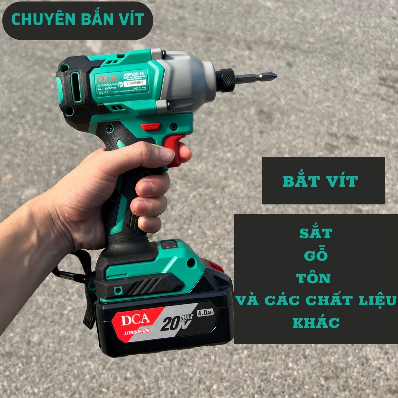 Máy vặn vít dùng pin 20V DCA ADPL03-14 20V hàng chính hãng bảo hành 6 tháng