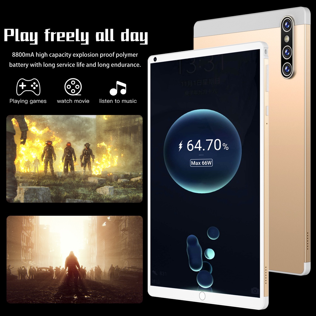 Máy tính bảng s16 Tab 10inch 12GB+ 512GB HD nguyên bản toàn màn hình Máy tính bảng Android học COD | BigBuy360 - bigbuy360.vn