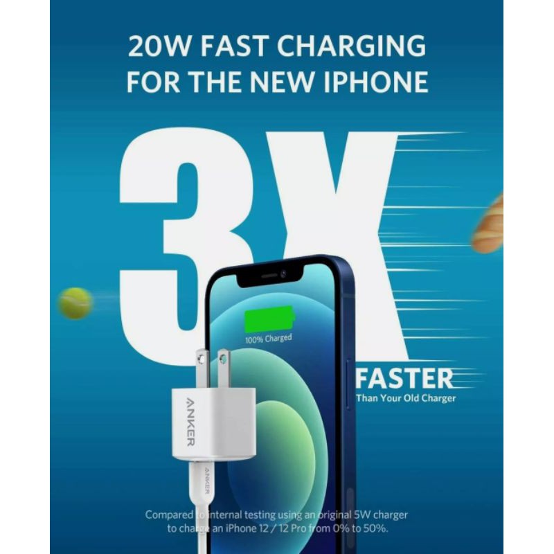 Củ Sạc Anker chính hãng Power port PD Nano 20W - A2634
