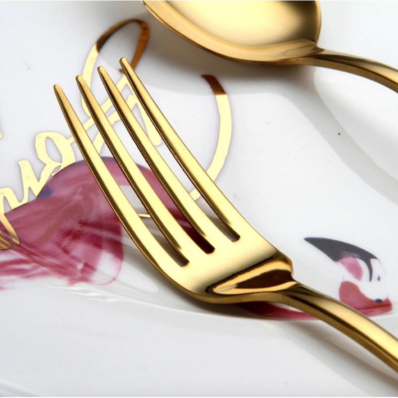 Bộ dao nĩa Luxury Restaurant Golden cao cấp Full set hộp cực đẹp