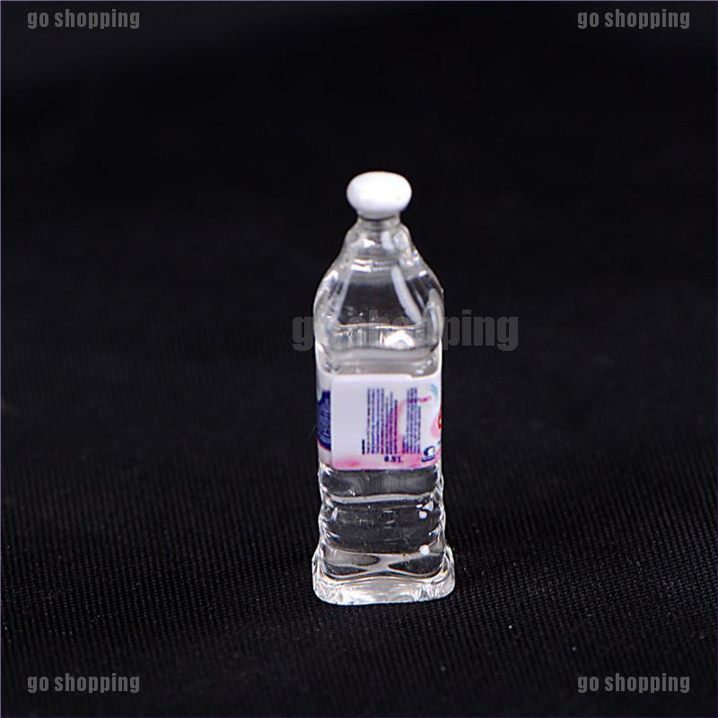 {go shopping}4Pcs Dollhouse Miniature Bottled Mineral Water 1/6 1/12 Scale Model Home Decor