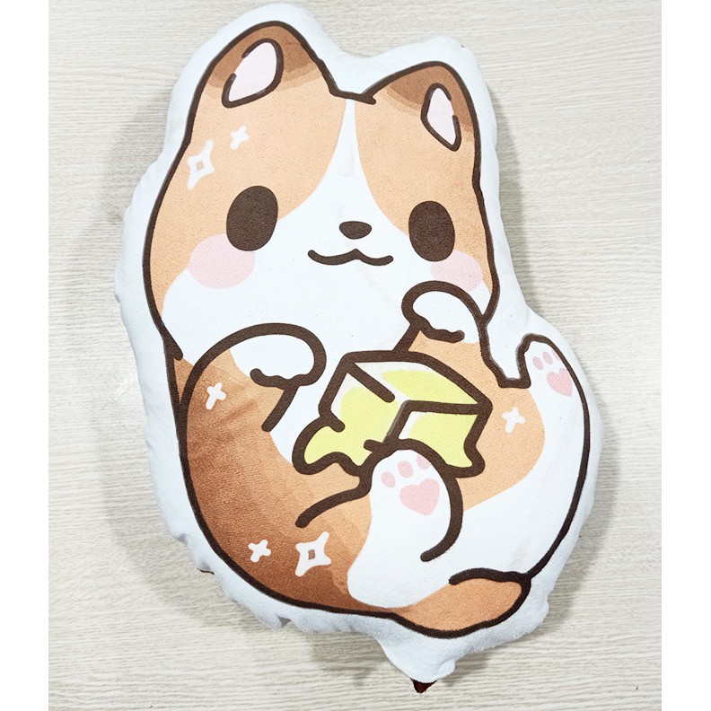 Gấu bông chó shiba dạng gối 40cm GB4I20 gấu bông cute gấu bông dễ thương