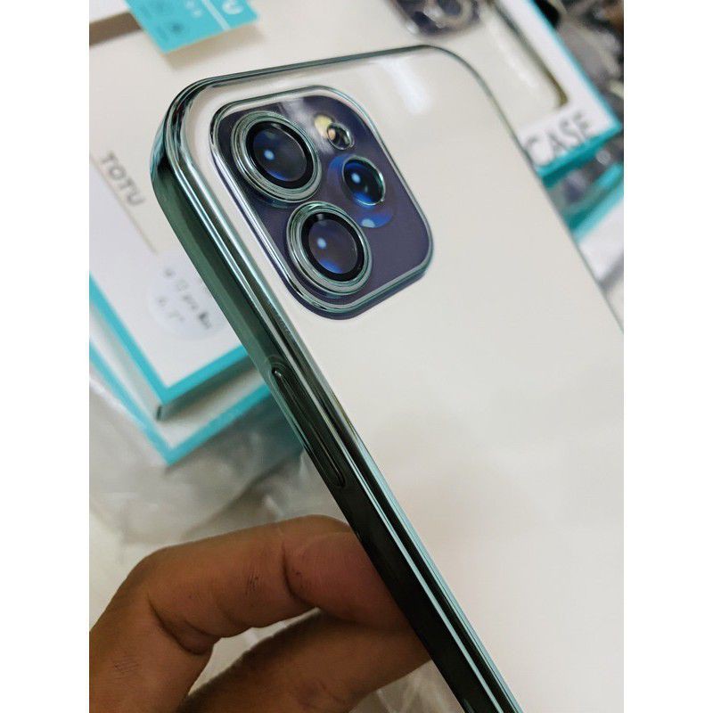 Ốp iphone 14 TOTU viền màu bảo vệ Camera iPhone 15 pro max/15 pro/ 14 pro max/14 pro/ 13 pro max/12 Pro/12 Pro Max