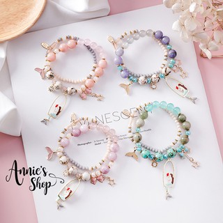 LH026 Set 2 vòng tay CHARM Bracelet Pha lê Mermaid