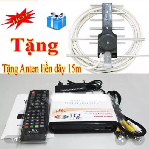 combo đầu thu truyền hình  6vtc , 2 ltp1406 , 2 ltp 1306 và 4 anten kèm 15m dây zắc