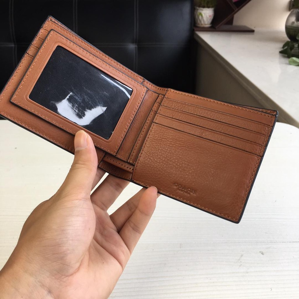 Ví da nam COACH / Ví gấp F74991