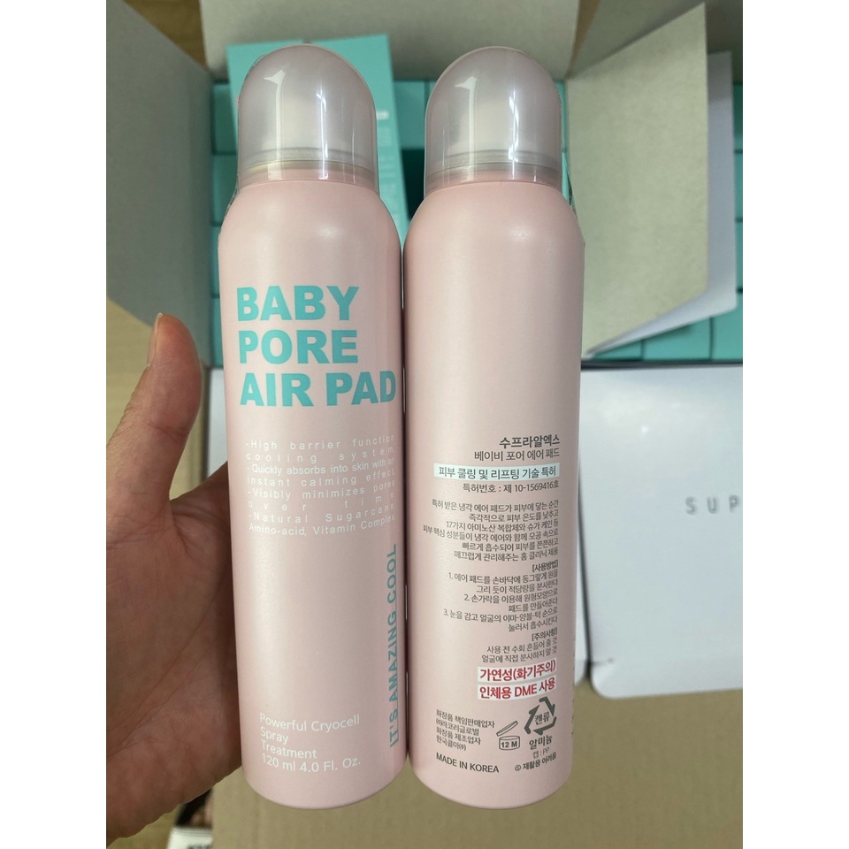 EXP12/2023] Miếng pad xịt mát lạnh cực cool SUPRARX Baby Pore Air Pad
