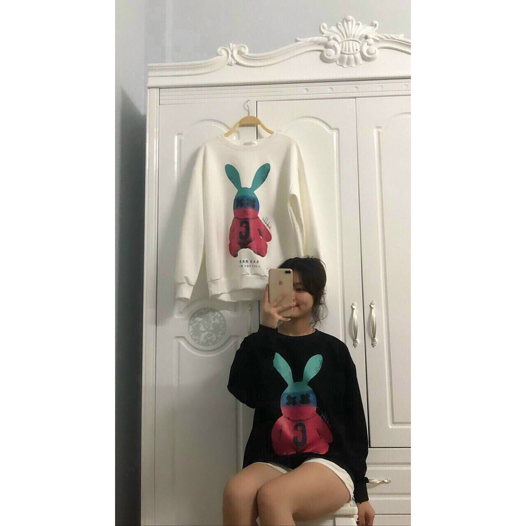 Áo sweater nỉ dày tay thun dài tay đôi nhóm form rộng style | BigBuy360 - bigbuy360.vn