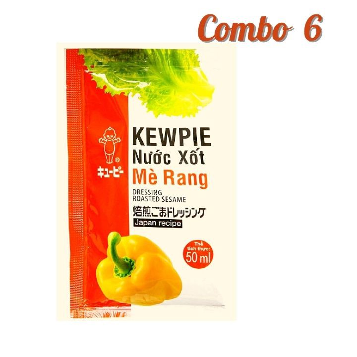 Combo 10- Nước xốt mè rang Kewpie 50ml - hương vị nhẹ - dạng kem hấp dẫn - Tomchuakids