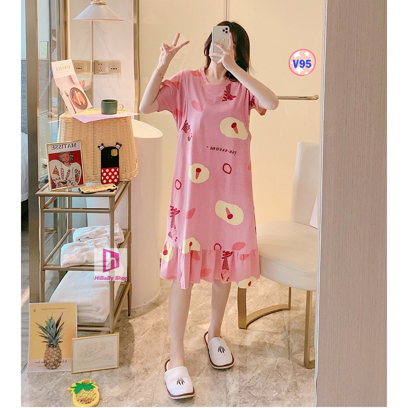 Váy Bầu Sau Sinh Cho Con Bú V3