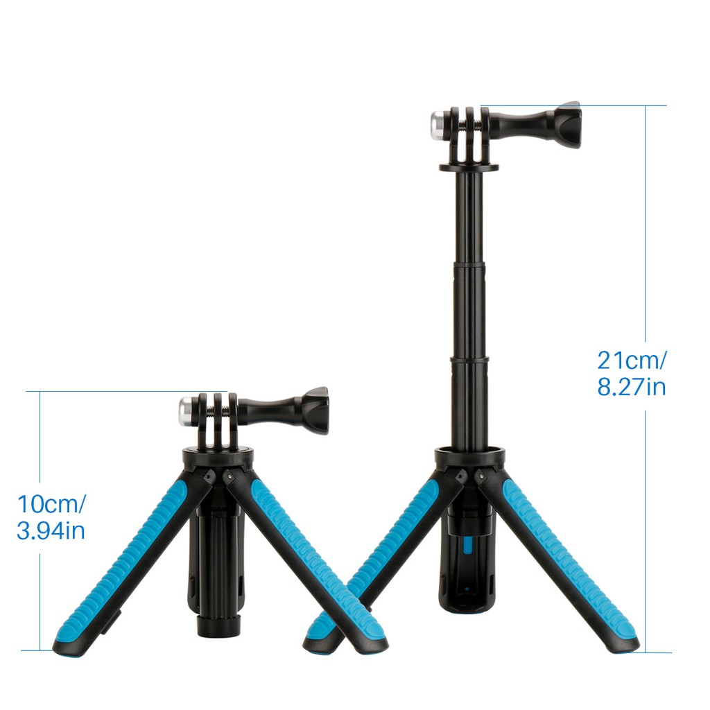 Tripod mini Gậy chụp ảnh 3 chân Kéo Dài hỗ trợ live stream, gậy shorty, Cho Máy Ảnh Gopro, Sjcam, anken, DJI Osmo