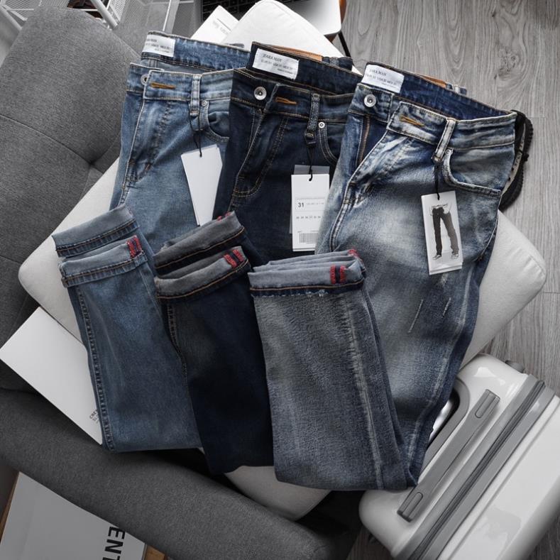 - Quần jean nam cao cấp slimfit chuẩn dáng xuất khẩu xanh rêu **( . .
