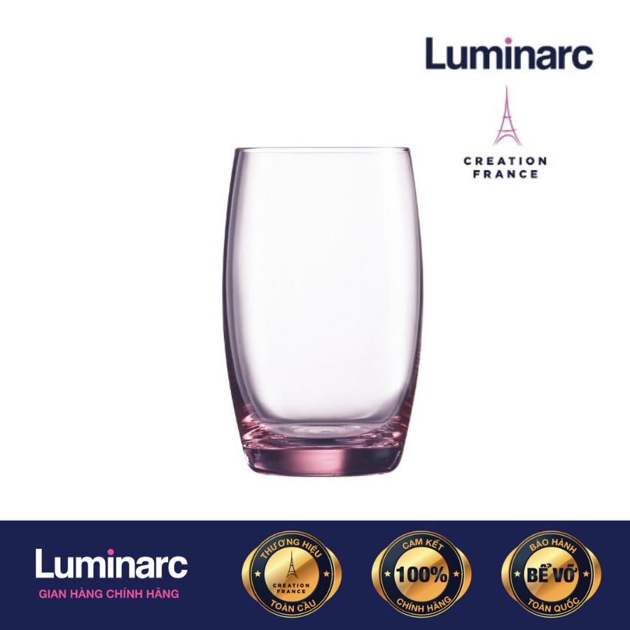 Bộ 6 Ly Thuỷ Tinh Cao Luminarc Salto Pink 350ml- LUSAJ5385