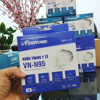 Khẩu Trang N95 EcomMed (Hộp 10 cái)