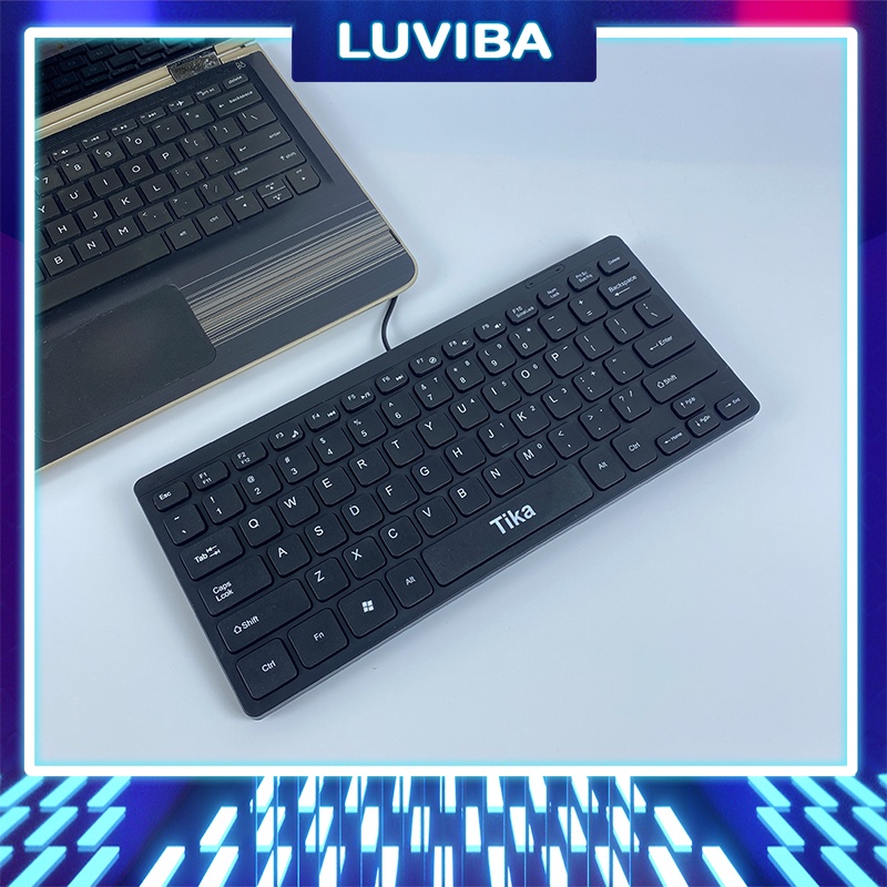 Bàn phím máy tính có dây mini laptop văn phòng cute giá rẻ LUVIBA BP02