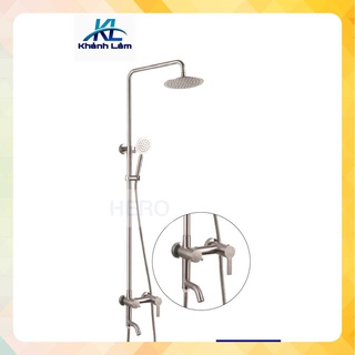 Bộ Sen Cây Tắm Đứng Nóng Lạnh INOX 304 Cao Cấp SCI02 và tay sen tắm và dây sen