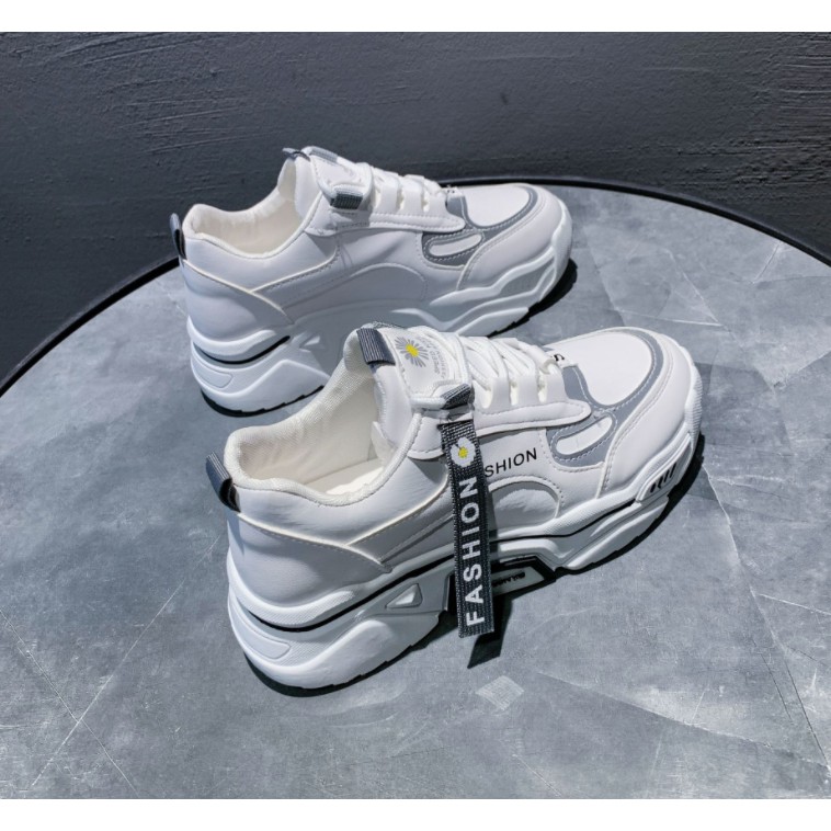 Giày sneaker nữ MS015 (trắng xám)