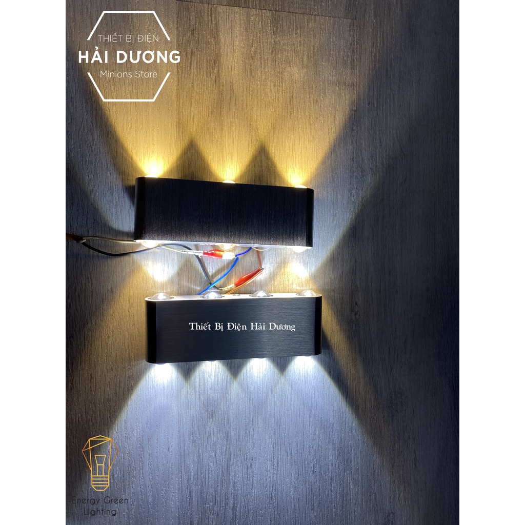 Đèn Hắt Tường 2 Đầu Chiếu Sáng DT-168 6w - DT-169 8w Ánh Sáng Trắng/Vàng - Led Siêu Sáng - Bảo hành 1 năm