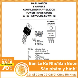 Transistor TIP122 TO-220 100V 5A NPN