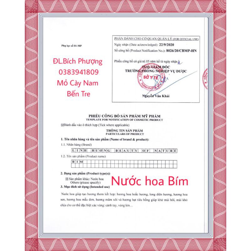 Nước hoaLinhHương | Thế Giới Skin Care