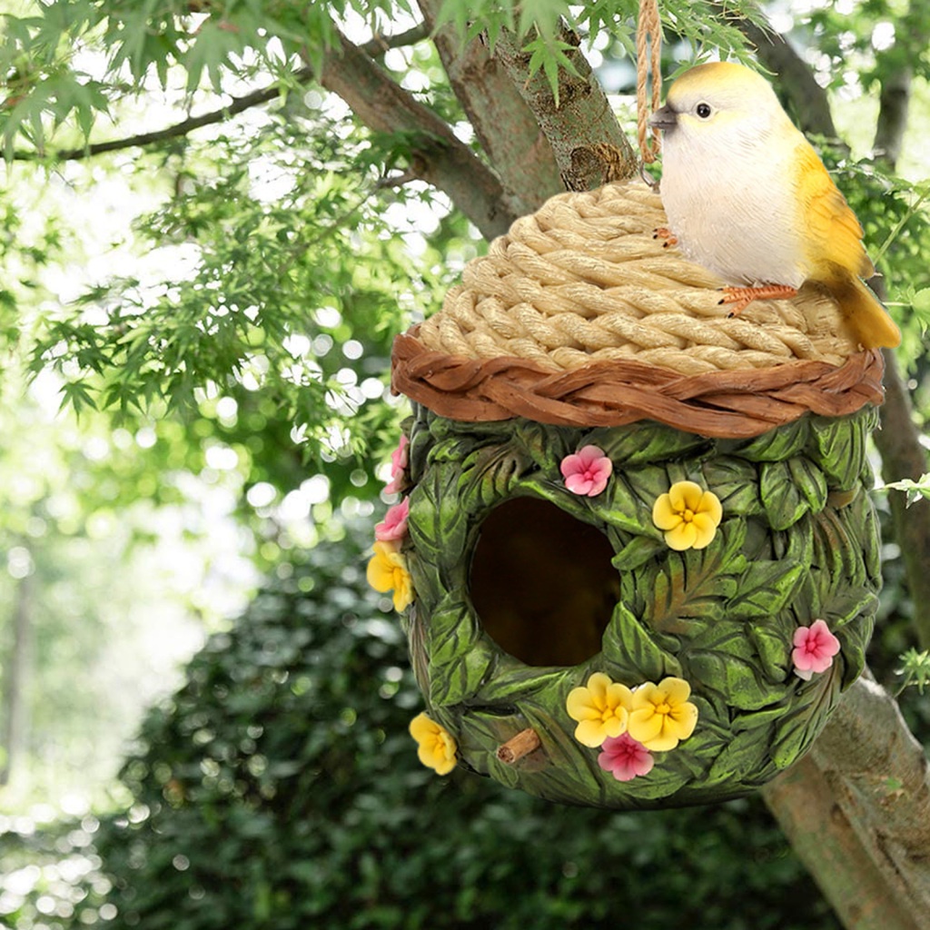 Mô hình ngôi nhà chim treo tường trang trí mới