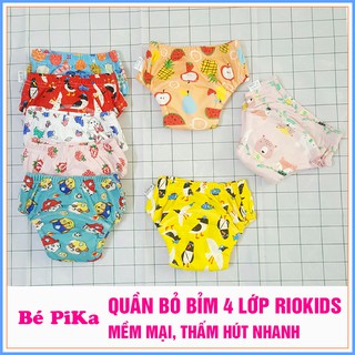 Quần bỏ bỉm 4 lớp Riokids cho bé ( 4-22kg )