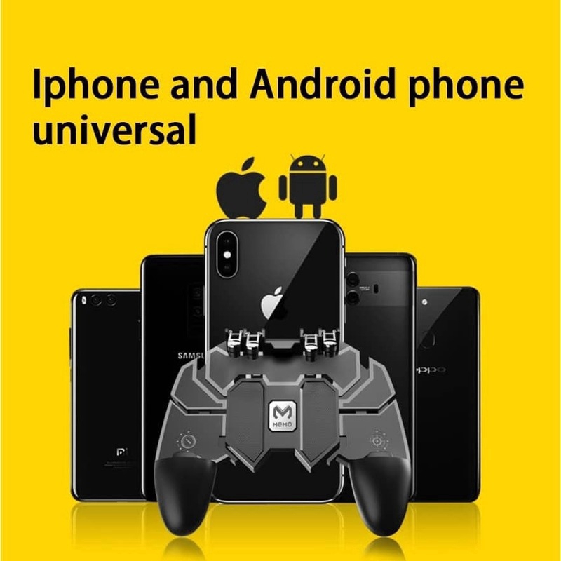 Tay Cầm Chơi Game 6 Ngón Bằng Kim Loại Cho Ios / Android