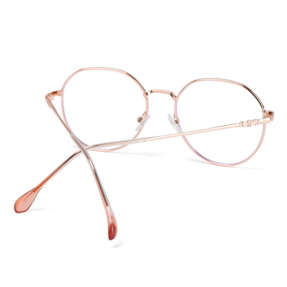 Okdeals kính cận thị siêu nhẹ khung tròn kim loại high-definition eyeglasses