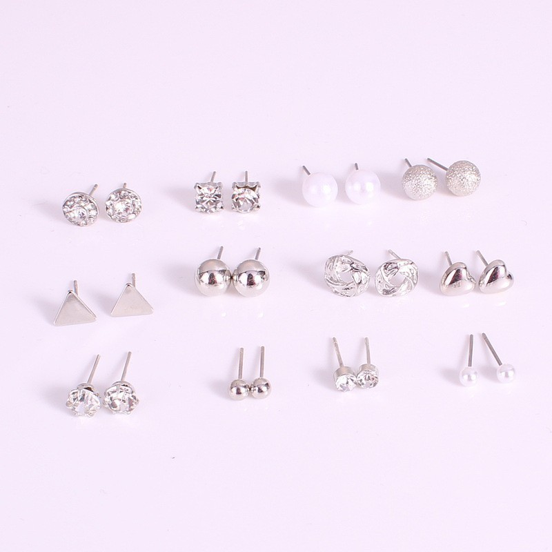 Set Khuyên Tai 12 Đôi Bông Tai Cho Nàng Diện Mỗi Ngày