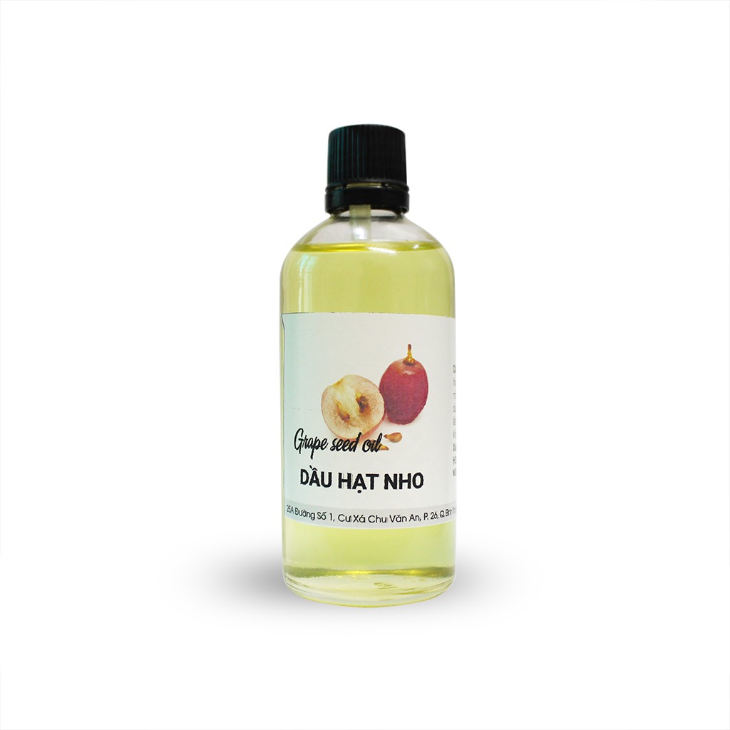 Dầu hạt nho  - 15ml/ 50ml/ 100ml . Nguyên liệu mỹ phẩm,  Nguyên liệu làm son. Xuất Xứ : Tây Ban Nha