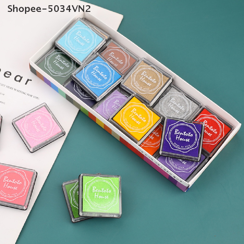 Set 20 Đệm Mực Khổng Lồ Nhiều Màu Sắc 5034VN2 Dùng Để Làm Đồ Thủ Công DIY