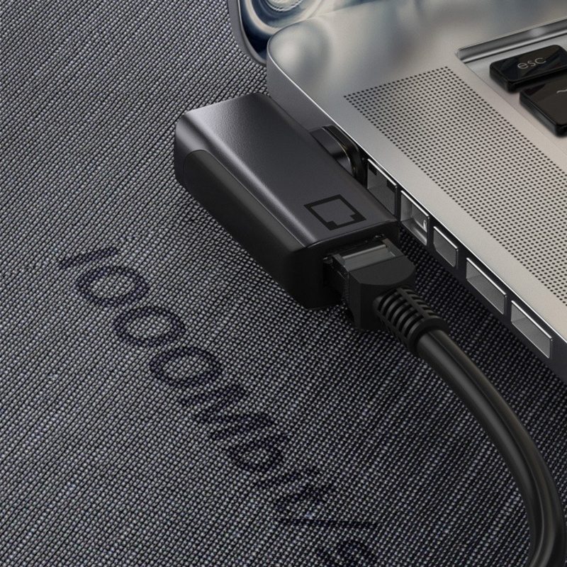 Đầu Chuyển Đổi Từ Tính USB-C Type C Sang Ethernet LAN RJ45 90 Độ Chuyên Dụng