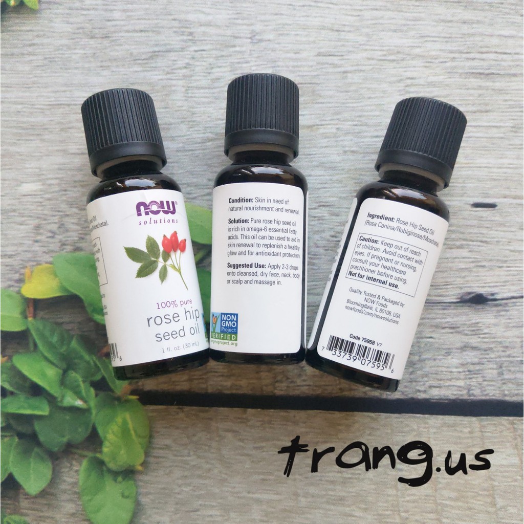 Tinh Dầu Nụ Tầm Xuân NOW Solutions Rose Hip Seed Oil