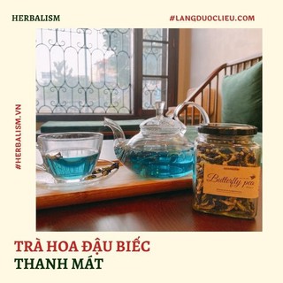 Trà Hoa Đậu Biếc Khô sấy lạnh lưu hương HERBALISM | Mát lạnh mùa hè, đổi màu xanh tím thú vị