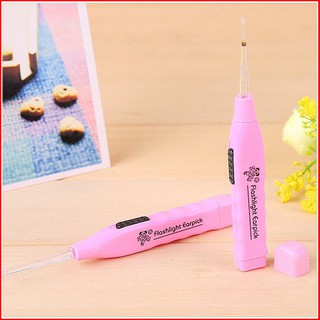 Combo 4 Dụng cụ lấy ráy tai có đèn đầu mềm an toàn