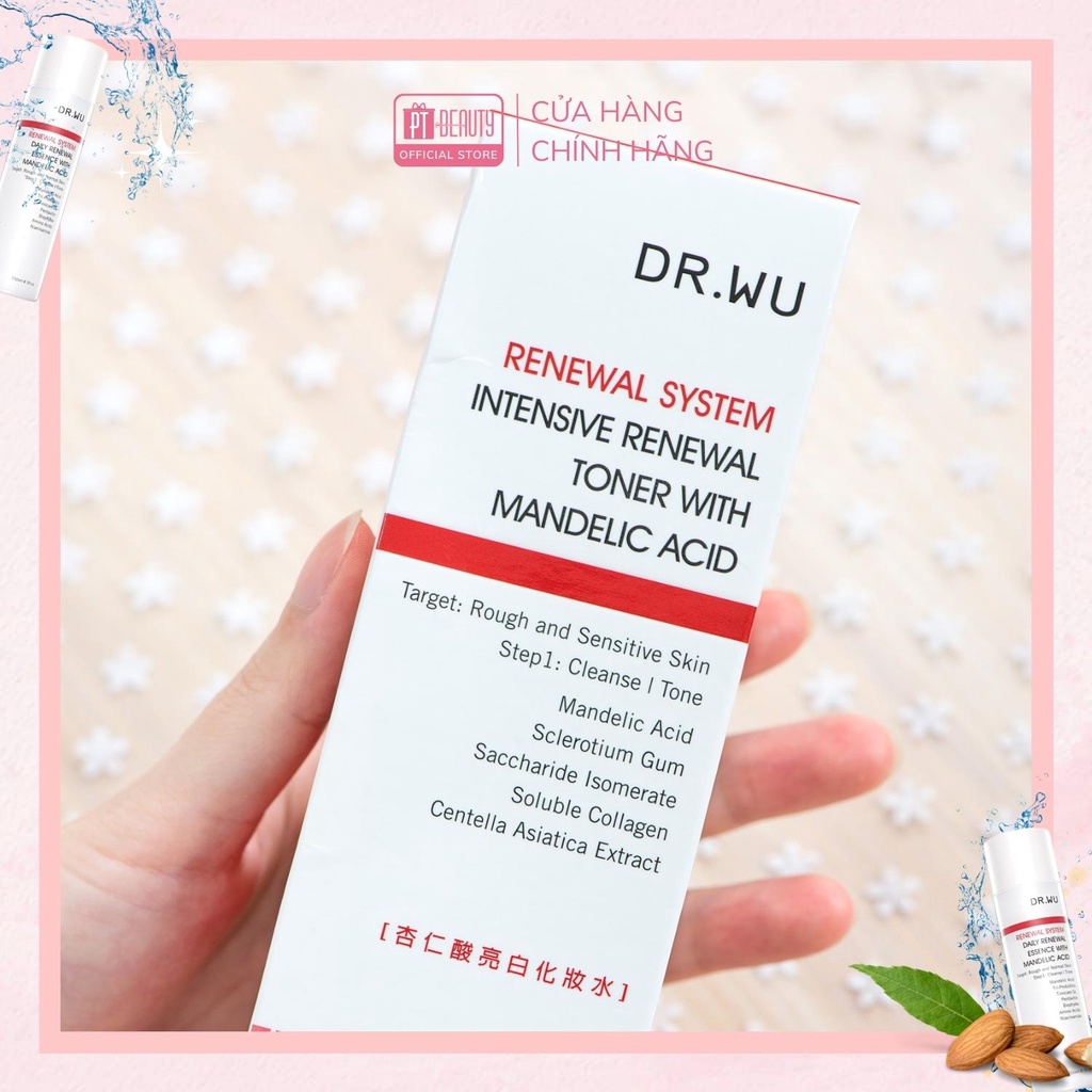 Toner MA giúp làm sạch sâu, tái tạo da Dr wu Toner Mandelic Acid 150ml