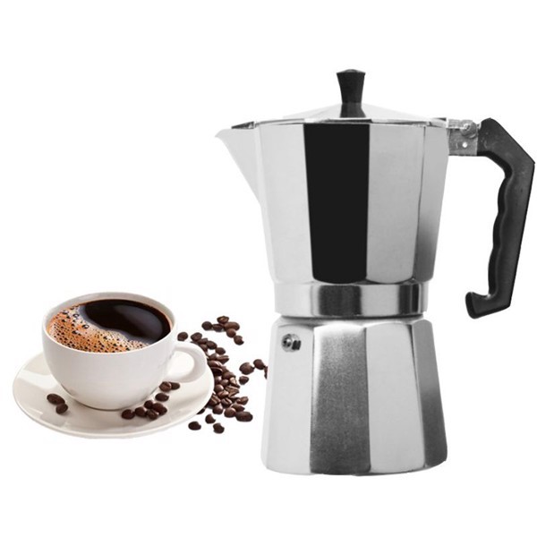 Ấm, Bình Pha Cà Phê Moka Espresso Tại Nhà - Ấm Pha Coffee Kiểu Ý - Tiện Lợi Dễ Sử DỤNG