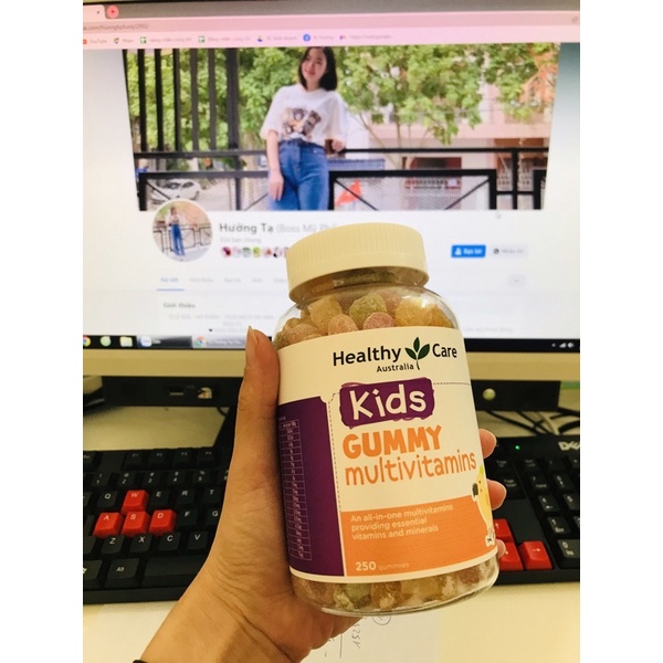 MẪU MỚI - HEATHY CARE KẸO GUMMY MULTIVITAMIN - KẸO DẺOO BỔ SUNG VITAMIN CHO BÉ DATE 2023