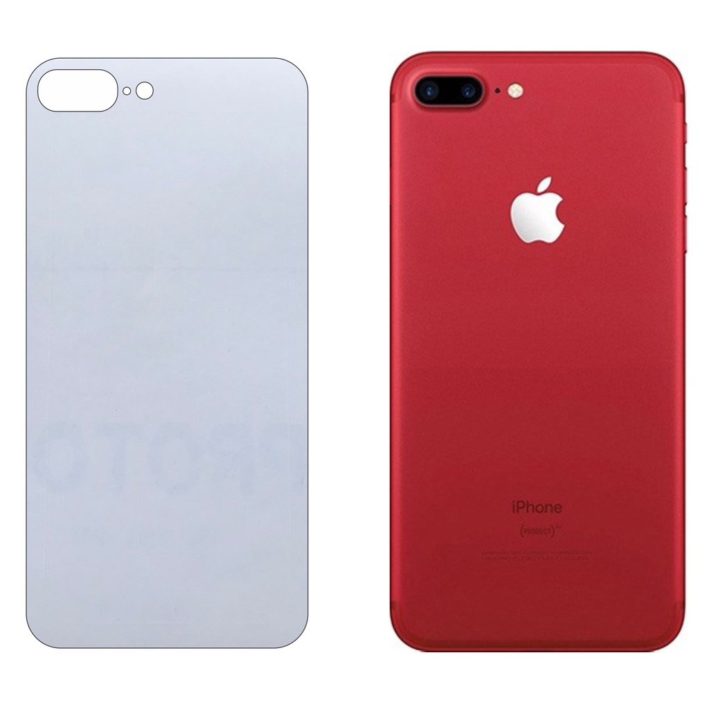 Miếng Dán Lưng iPhone 7 Plus/8 Plus Decal Trong Nhám Chống Vân Tay