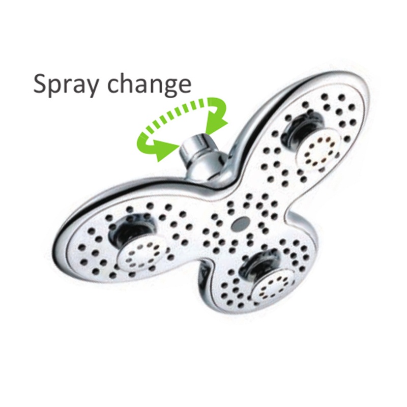 Đầu Vòi Hoa Sen 3 Khớp Xoay Góc Dễ Điều Chỉnh Cho Phòng Tắm