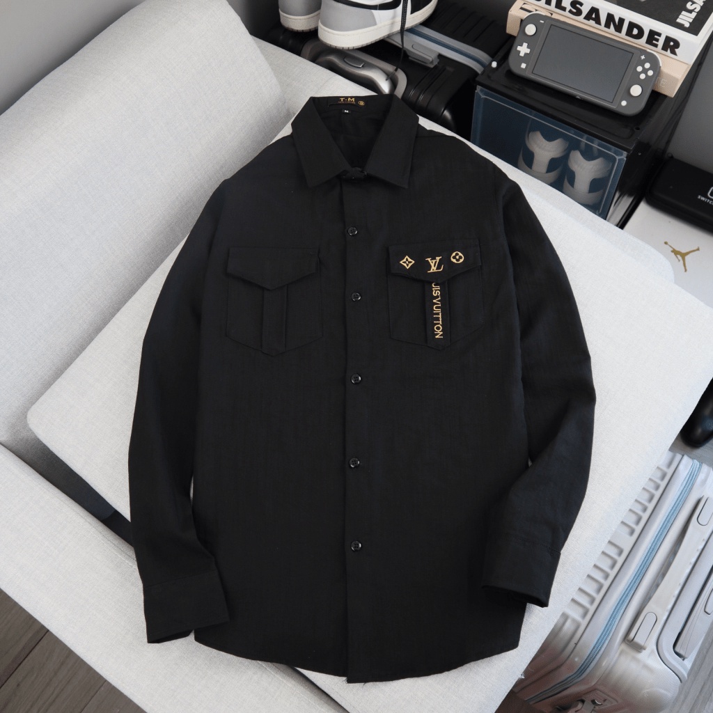 ÁO  SƠ MI NAM CHẤT LIỆU ĐŨI LENIN TAY DÀI PHỐI HỌA TIẾT ĐẸP SANG TRỌNG CHẤT LIÊU CAO CẤP BAO MẤT BAO CO GIẢN