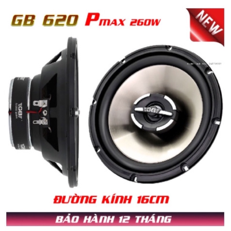 Loa Đồng trục Loa cánh cửa Oto GB 612- 620 - 3 đường tiếng âm thanh