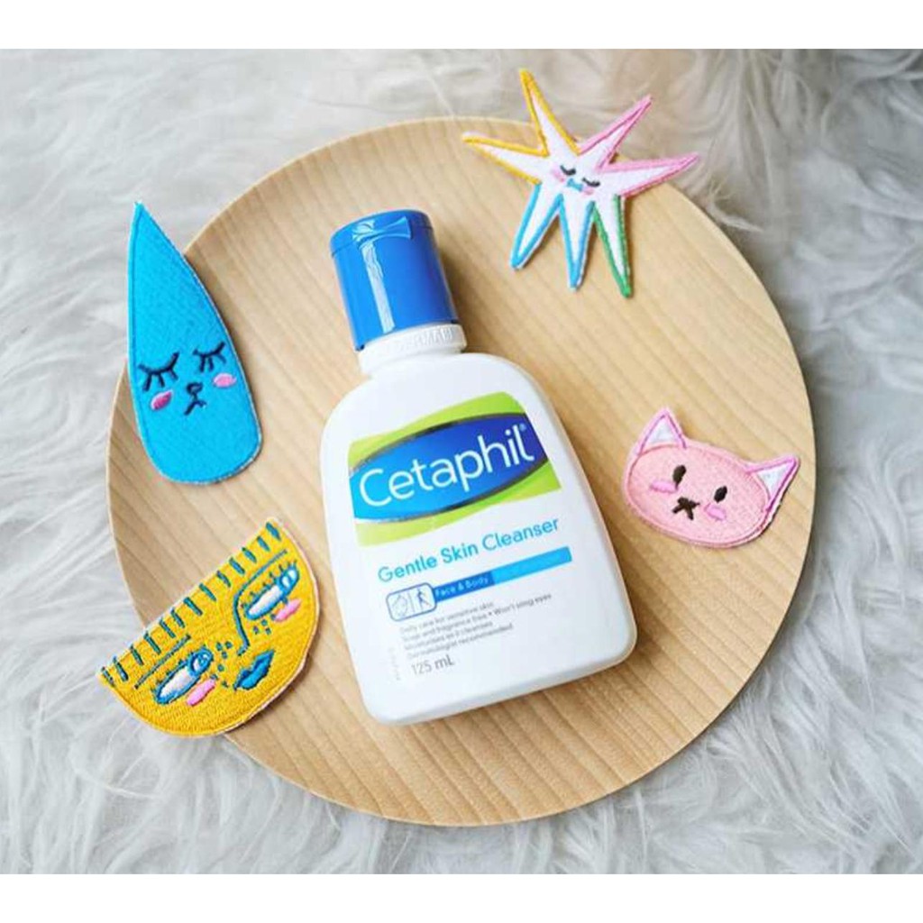 Sữa rửa mặt dịu nhẹ Cetaphil Gentle Skin Cleanser 125ml cho da dầu mụn, không xà phòng, không hương liệu