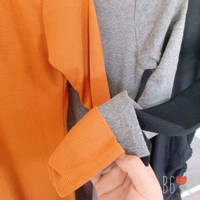 LH30 - Đầm Body Tay Dài Xỏ Ngón Rút Dây Bên Đùi | BigBuy360 - bigbuy360.vn