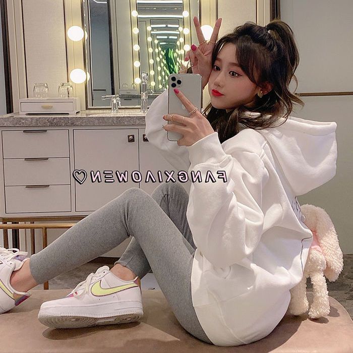 Áo Khoác Hoodie Dáng Rộng In Hình Thỏ Thời Trang Xuân Thu Cao Cấp Cho Nữ