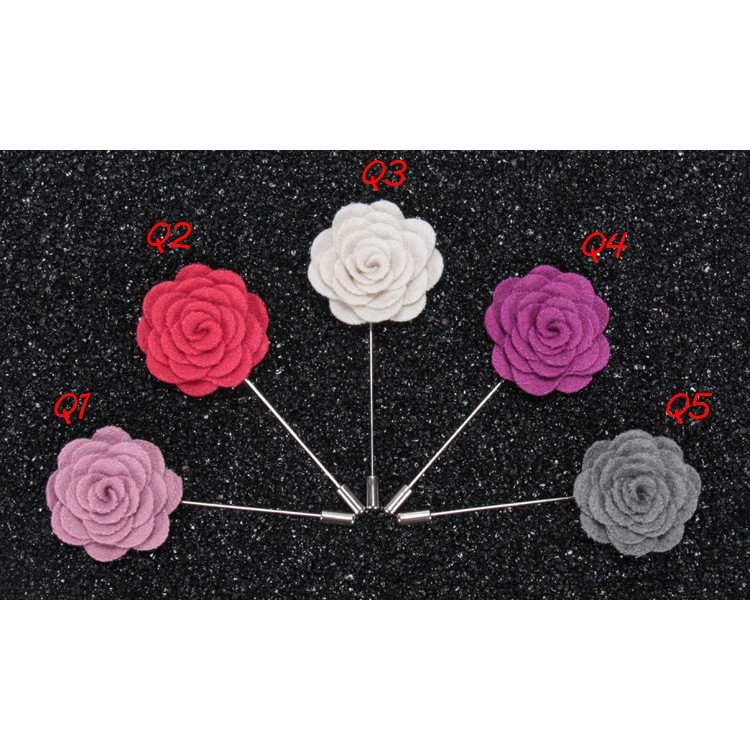 Ghim nơ cài áo nam nữ chất vải dầy dặn GC90