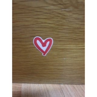 Sticker Hình Trái Tim Nổi 3D