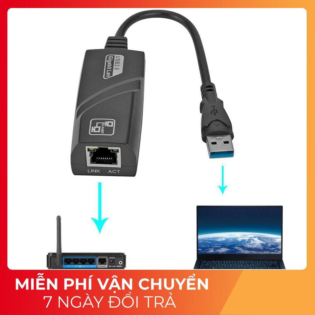 [Hàng Hãng] Dây chuyển đổi  USB 3.0 sang lan-Đầu cáp chuyển đổi cổng USB 3.0 sang cổng mạng lan RJ45 -PC | WebRaoVat - webraovat.net.vn