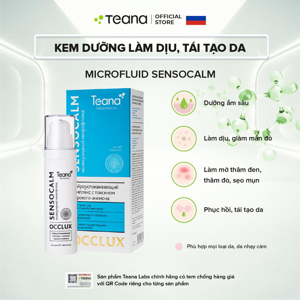 Kem dưỡng Teana "Occlux" Molecular Microfluid Sensocalm làm dịu, tái tạo da 50ml