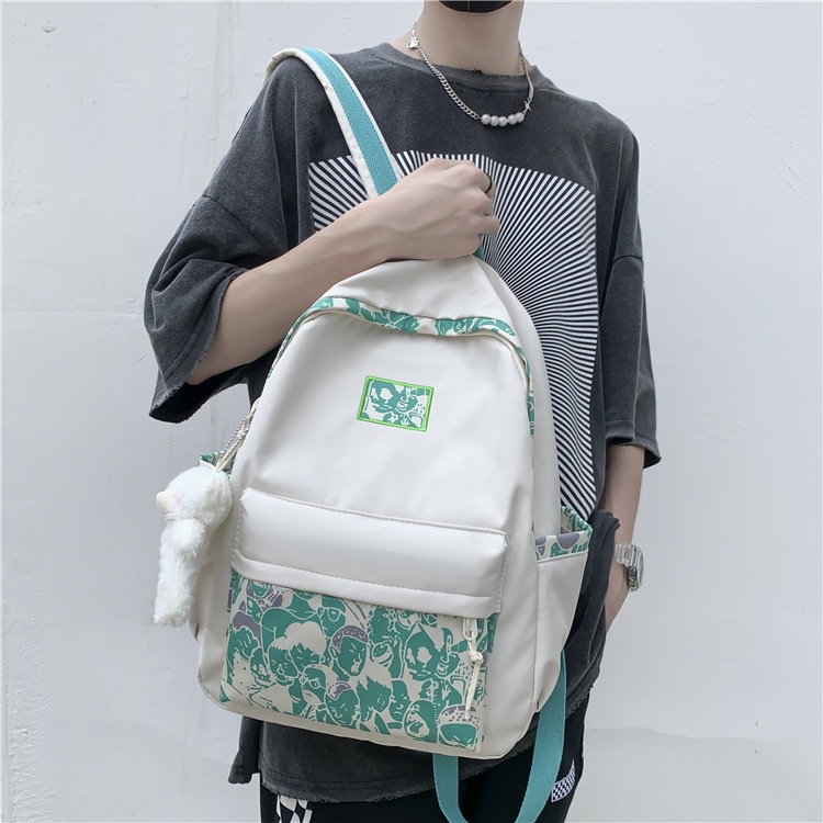 Ba lô, ba lô, in, ba lô nam nữ nhật bản và hàn quốc dung tích lớn balo sinh viên túi đi học balo sinh viên nữ